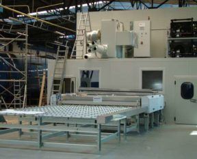 New line for the production of laminated glass