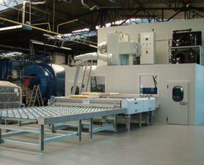 New line for the production of laminated glass