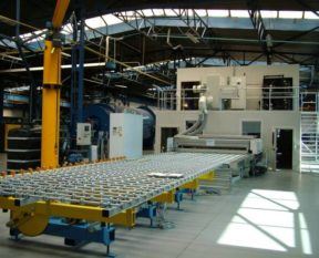 New line for the production of laminated glass