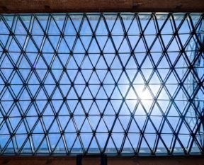 Glass roof museum